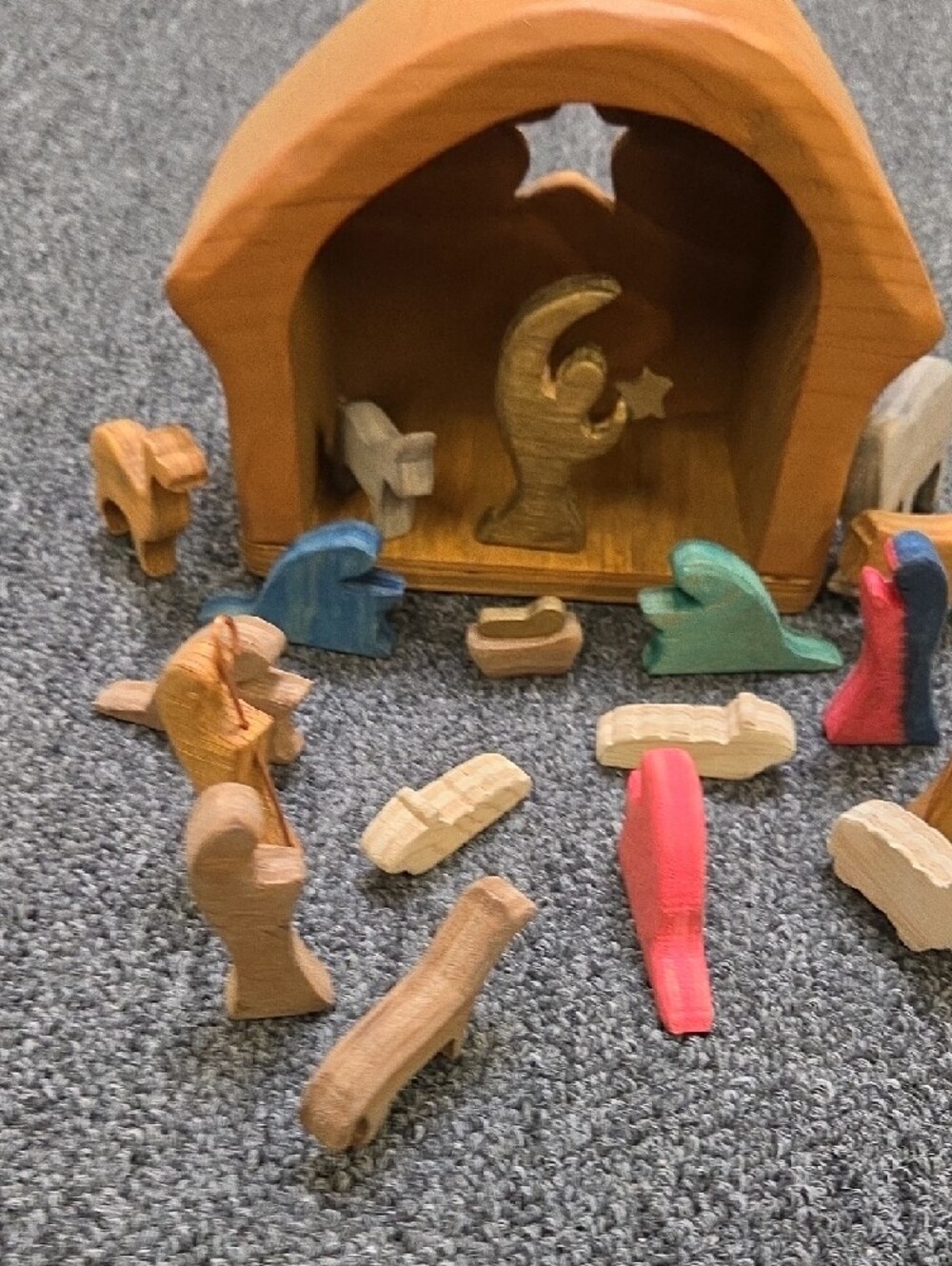Wooden Nativity Playset - Multicolor Kids Toy - Picture 5 of 10